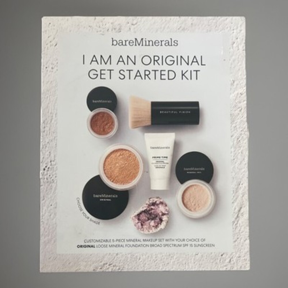 Bareminerals I Am An Orginal Get Started Kit Medium Tan-18 Get  Foundation 5pc